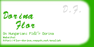 dorina flor business card